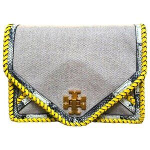 Tory Burch | Kira Linen Braided Crossbody Gold Chain Bag